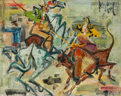 GEN PAUL (1895-1975).
Tauromachie, 
Huile...