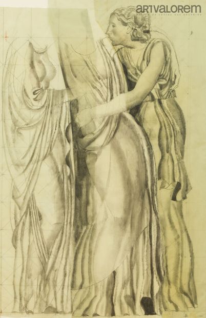 Louis BILLOTEY (1883-1940). 
La Tragédie,...