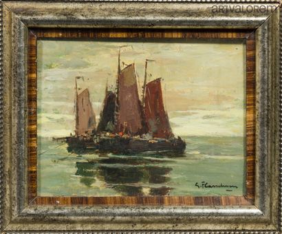 Gustave FLASSCHOEN (1868-1940)
Marine
Huile...