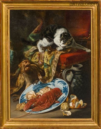 Auguste Aristide CONSTANTIN (1824-1895)
Chat...