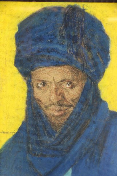 Lucien MADRASSI (1881-1956)
Portrait de Touareg
Pastel...