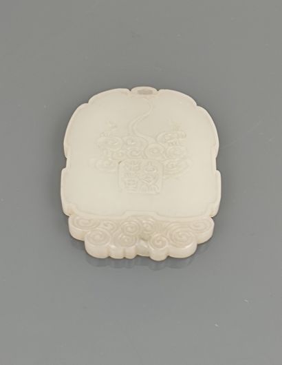 CHINE, XVIII - XIXe siècle. 
Elément de parure...