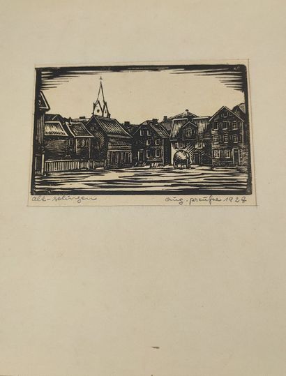 August PREUSSE (1908-1942)
Ensemble de cinq...