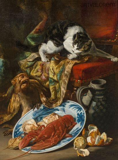 Auguste Aristide CONSTANTIN (1824-1895)
Chat...