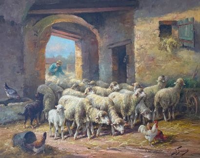Jeanne FROMENT (XIX-XXth century)
The shepherd...