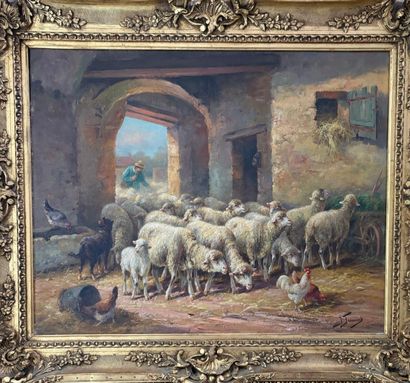 Jeanne FROMENT (XIX-XXth century)
The shepherd...