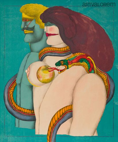 Richard LINDNER (1901-1978)
Adam and Eve,...