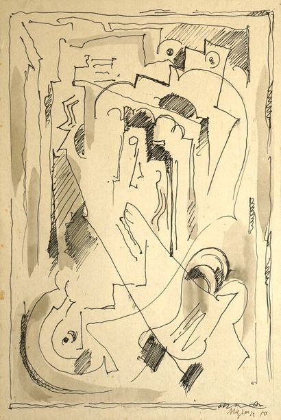 Albert GLEIZES (1881-1953).
Composition,...
