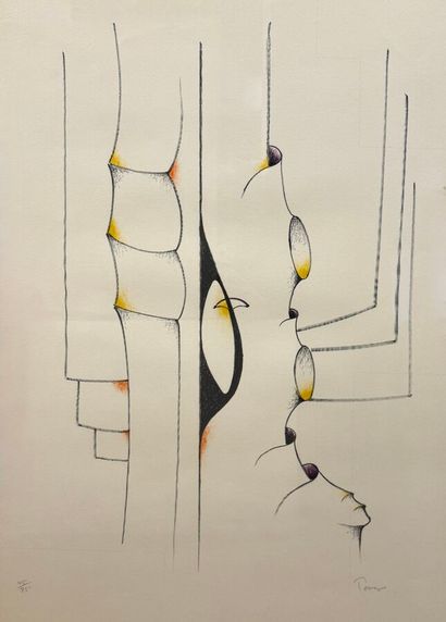Iván TOVAR (1942-2020)
Untitled 
Lithograph,...