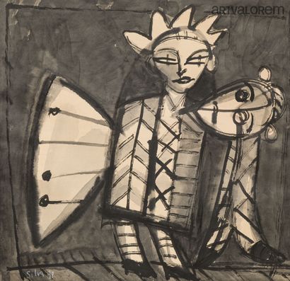 Julio SILVA (1930-2020).
Fantastic Characters.
Black...