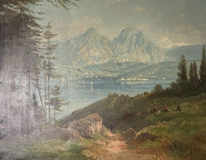 Joseph MILLION (1861-1930)
View of a lively...