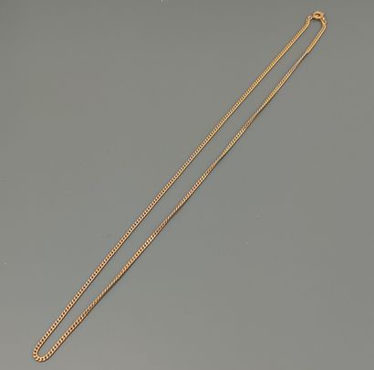 750°/°° yellow gold chain with gourmette...