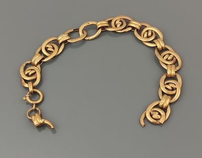Fancy link bracelet scrap in 585°/°° yellow...