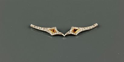 Part of an Art Deco style necklace in 750°/°°...