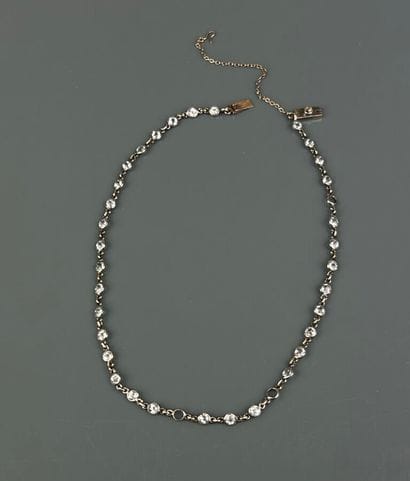 Choker necklace in yellow gold 750°/°° and...