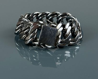 Silver bracelet 800°/°° double ring. 
Length:...