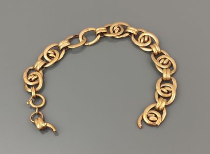 Fancy link bracelet scrap in 585°/°° yellow...