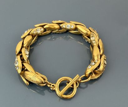 OSLO 
Bracelet en métal doré, maillon 
