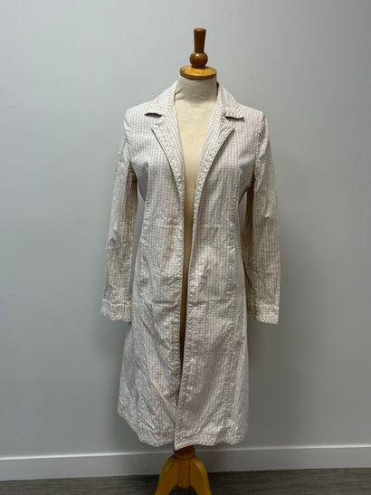 MARNI
Manteau en piqué de coton crème et...