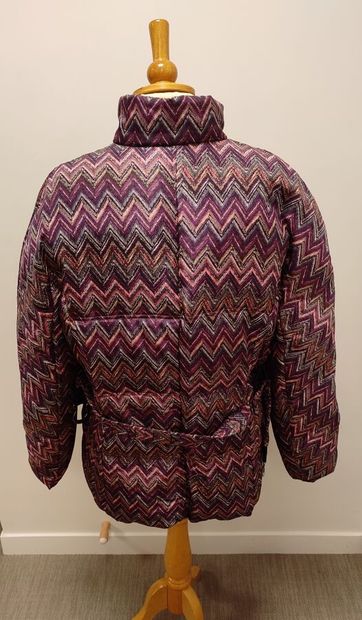 MISSONI
Doudoune en soie imprimée de chevrons...
