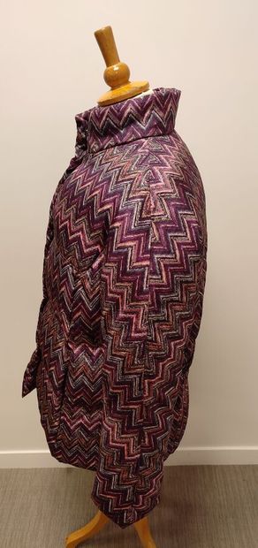 MISSONI
Doudoune en soie imprimée de chevrons...