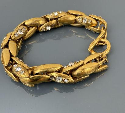 OSLO 
Bracelet en métal doré, maillon 