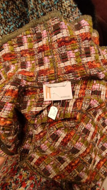 MISSONI 
Veste en tissage de laine, viscose,...