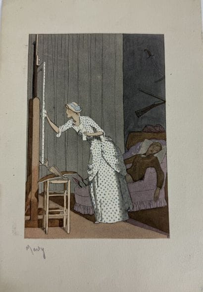 M. Blanchard , gravure d'après C.W.Boch 1787.
Encadrée
On...