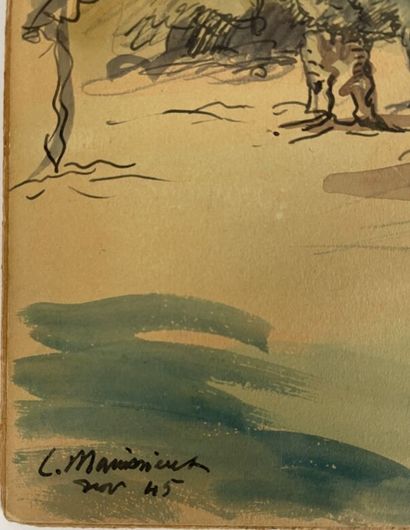 Lucien MAINSSIEUX (1885-1958)
Paysage à Tipaza...