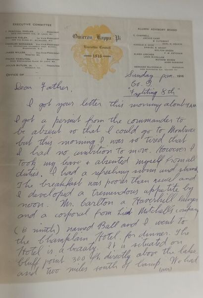 Letters written by Alan C. Cameron during...