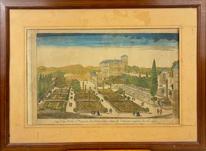 Lot de trois gravures d'optique : 

Giovanni...