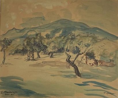 Lucien MAINSSIEUX (1885-1958)
Paysage à Tipaza...