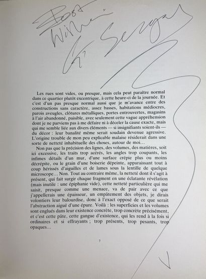 [GEORGE SEGAL - ENVOI MANUSCRIT]
George Segal...