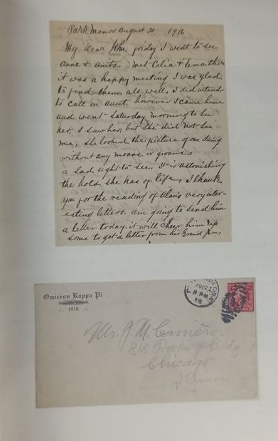 Letters written by Alan C. Cameron during...