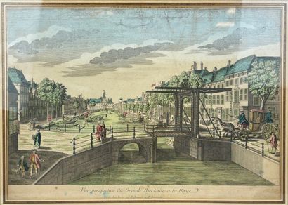 Lot de trois gravures d'optique : 

Giovanni...