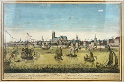 Lot de trois gravures d'optique : 

Giovanni...