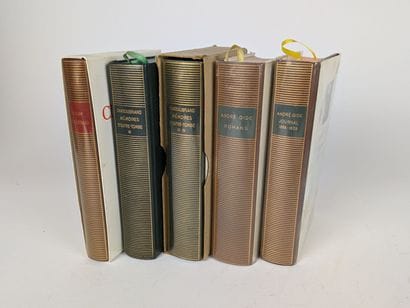 LA PLÉIADE, lot de cinq volumes comprenant...