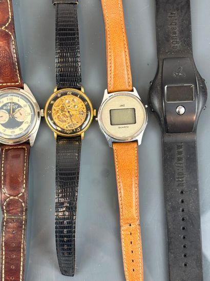 Lot de huit montres bracelet comprenant Festina...
