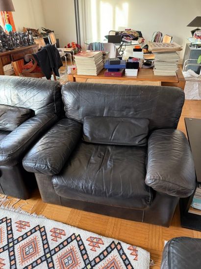 GERARD GUERMONPREZ (20th)
Sofa and two armchairs...