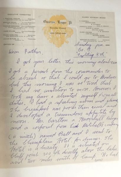 Letters written by Alan C. Cameron during...
