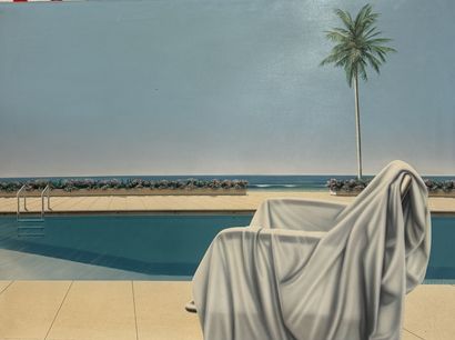 Pierre COULON (XXème)
Piscine en bord de...