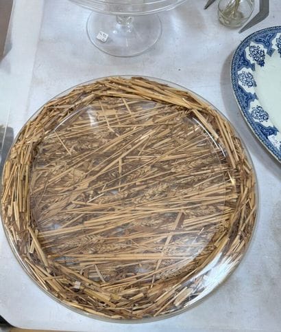 Christian DIOR,
Plateau à fromage à décor...