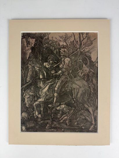 D'après Albrecht DURER (1471-1528)
Le chevalier,...