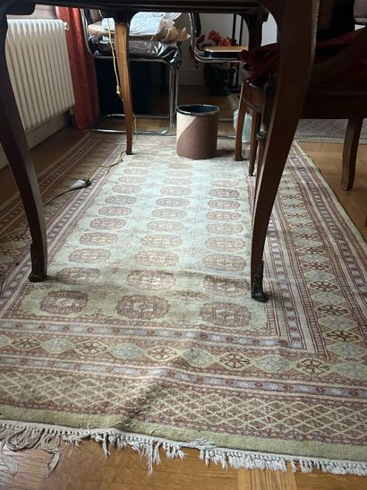 Ghoum wool carpet with ghusl design on a...