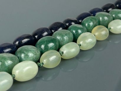Deux rangs de perles de cristal de roche.
Longueur:...