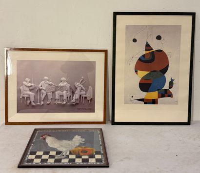 HERGE, 
Tintin et les Picaros, 
Sérigraphie,
Dim....