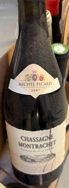 Ensemble de 22 bouteilles de vins rouges...