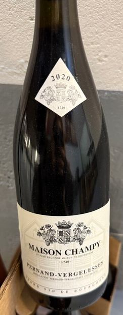 Ensemble de 22 bouteilles de vins rouges...