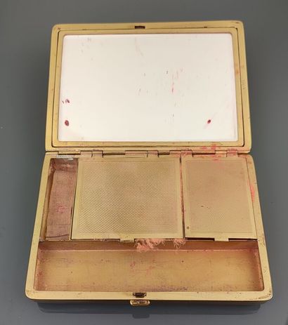 Minaudière biface composée d'une boîte de...