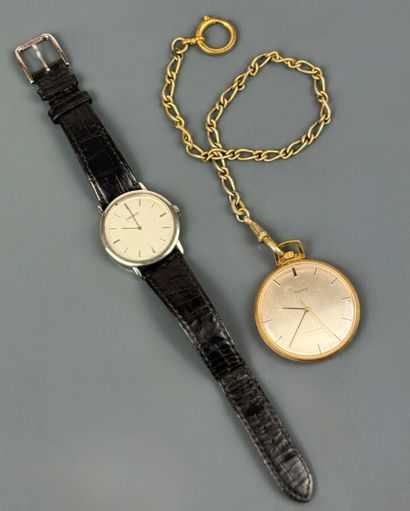 TISSOT
Montre bracelet et montre de gousset...